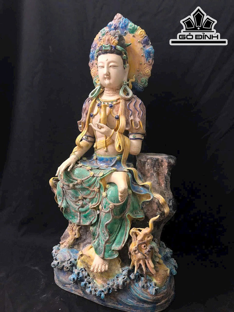 Tượng Phật Bà Gốm Tàu Cao 62 (cm)