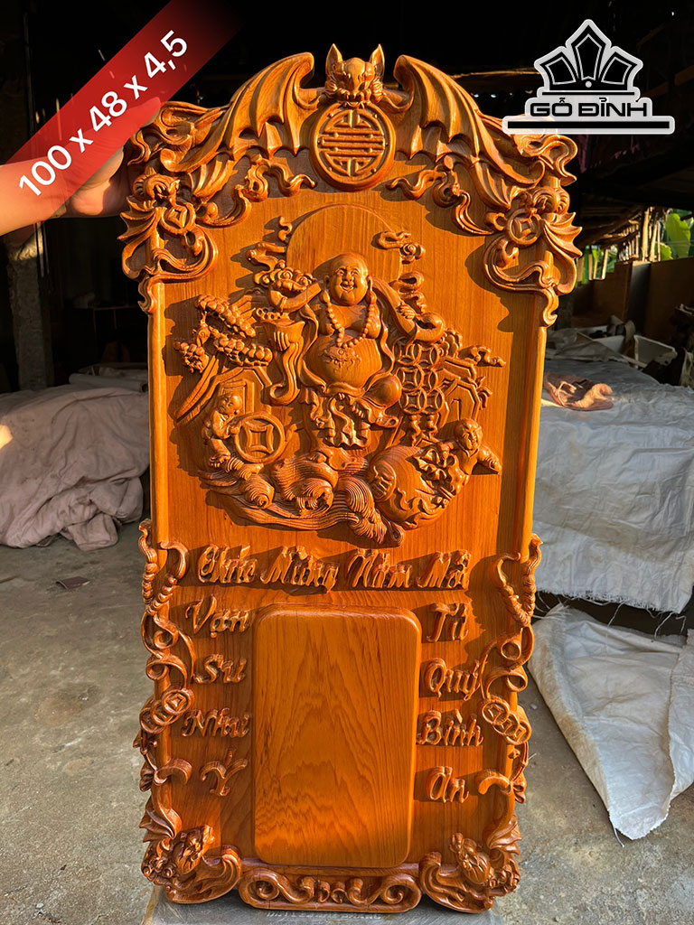 Đốc Lịch Gỗ Ngọc Am Cao 100 Ngang 48 Sâu 4,5 (cm)