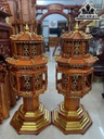 Đèn Thờ Gỗ Hương Cao 110 Ngang 43 (cm)