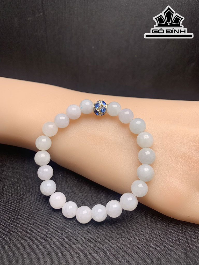 Vòng Tay Đá Cẩm Thạch Đường Kính Hạt 8 (mm)