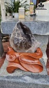 Tác Phẩm Đá Thạch Anh Khói ( Smoky Quartz ) Cao 38 Ngang 19 (cm) 7kg