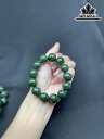 Vòng tay Đá Ngọc Bích (Nephrite Jade) Đường Kính Hạt 16 (mm)