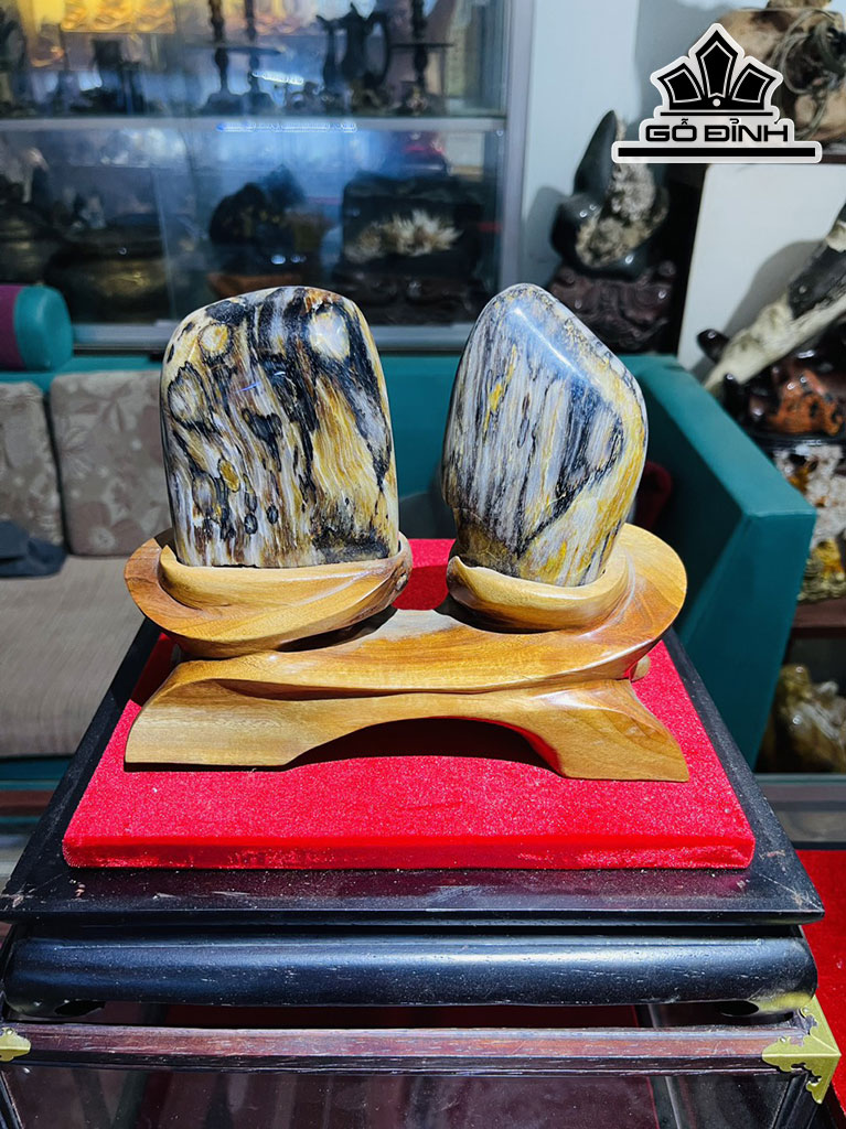 Tác Phẩm Gỗ Hóa Thạch Cao 18 (cm) 1,6kg
