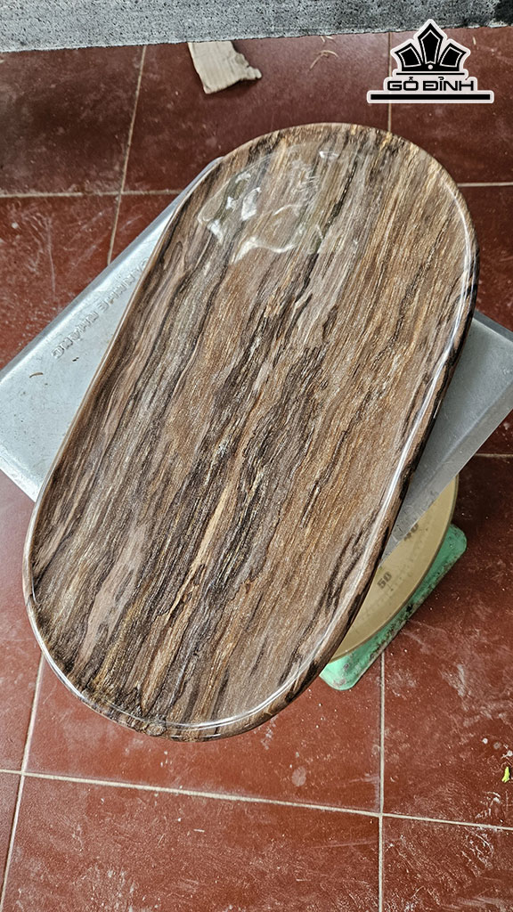Khay Trà Gỗ Hóa Thạch Cao 45 Ngang 25 Sâu 3 (cm) 4kg