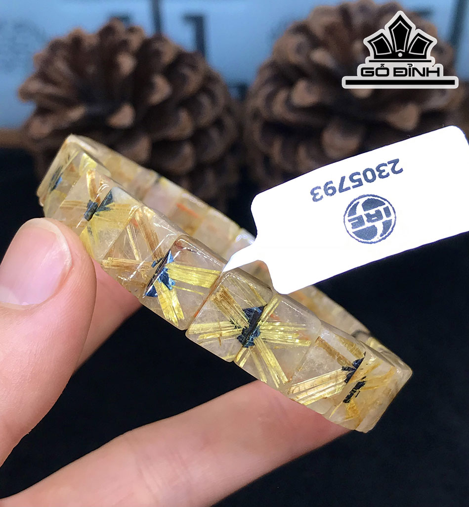 Vòng Tay Đá Thạch Anh Tóc Vàng  31,9gr