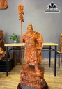 Tượng Quan Công Gỗ Hương Cao 102 Ngang 39 Sâu 25 (cm)
