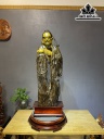 Tượng Thần Trà Gỗ Dổi Cao 100 Ngang 36 Sâu 19 (cm)