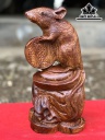 Tượng Chuột Phong Thủy Gỗ Cẩm Cao 27 Ngang 13 Sâu 8 (cm)
