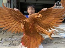 Tượng Đại Bàng Gỗ Hương Cao 90 Ngang 130 Sâu 28 (cm)