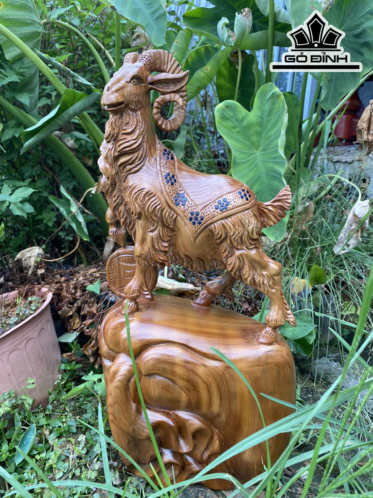 Tượng Nhất Dương Gỗ Ngọc Am Cao 50 Ngang 25 Sâu 15 (cm)