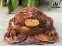 Tượng Thiềm Thừ Gỗ Ngọc Am Cao 17 Ngang 27 Sâu 22 (cm)