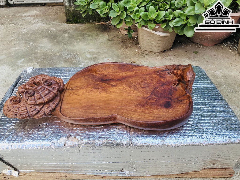 Khay Trà Gỗ Hương Cao 13 Ngang 52 Sâu 31 (cm)