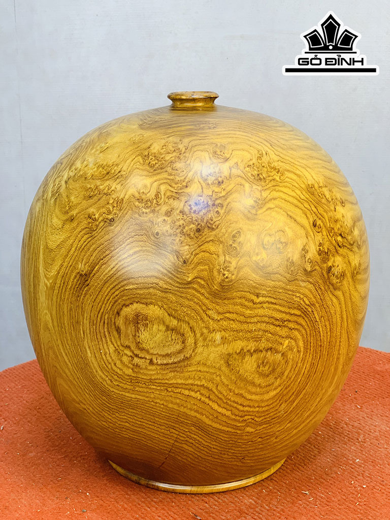 Bình Phú Quý Gỗ Nu Hương Cao 32 Đường Kính 30 (cm)