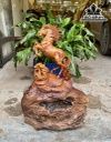 Tượng Ngựa Phong Thủy (Nhất Mã Phi Thiên) Gỗ Nu Hương Cao 51 Ngang 36 Sâu 16 (cm)