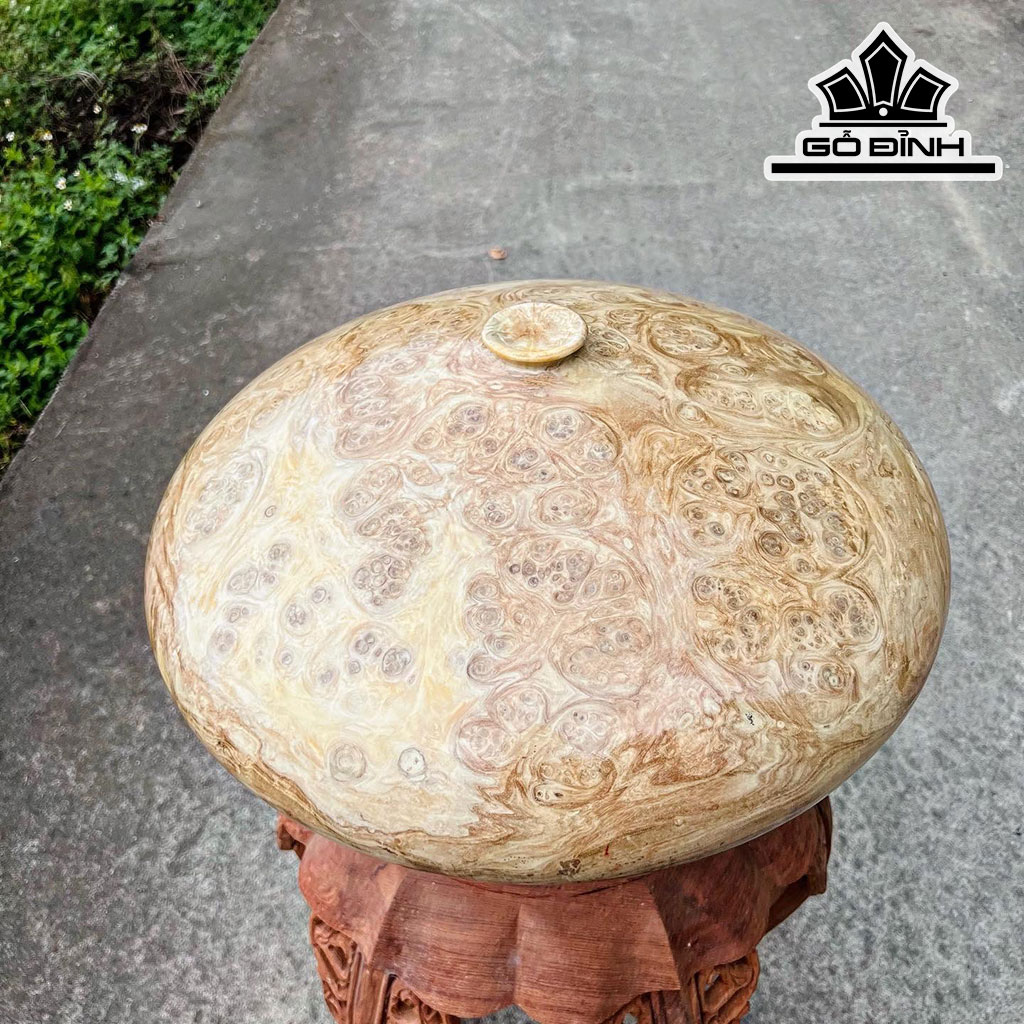 Chum Phú Quý Gỗ Nu Ngọc Nghiến Cao 23 Đường Kính 45 (cm)