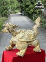 Tượng Long Quy Gỗ Nu Nghiến Cao 69 Ngang 105 Sâu 66 (cm)