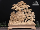 Cây Tùng Bốn Mùa Phú Quý Gỗ Ngọc Am Cao 67 Ngang 65 Sâu 30 (cm)