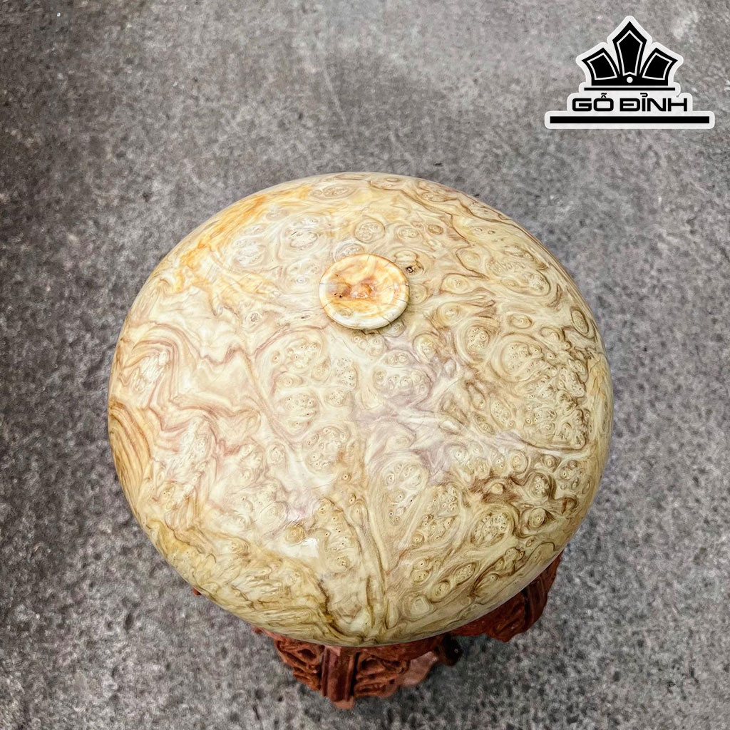 Chum Phú Quý Gỗ Nu Ngọc Nghiến Cao 20 Đường Kính 35 (cm)