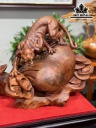 Tượng Báo Săn Mồi Gỗ Nu Kháo Cao 45 Ngang 60 Sâu 33 (cm)