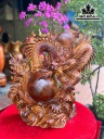 Tượng Rồng ( Nhất Long) Gỗ Hương Cao 63 Ngang 70 Sâu 22 (cm)