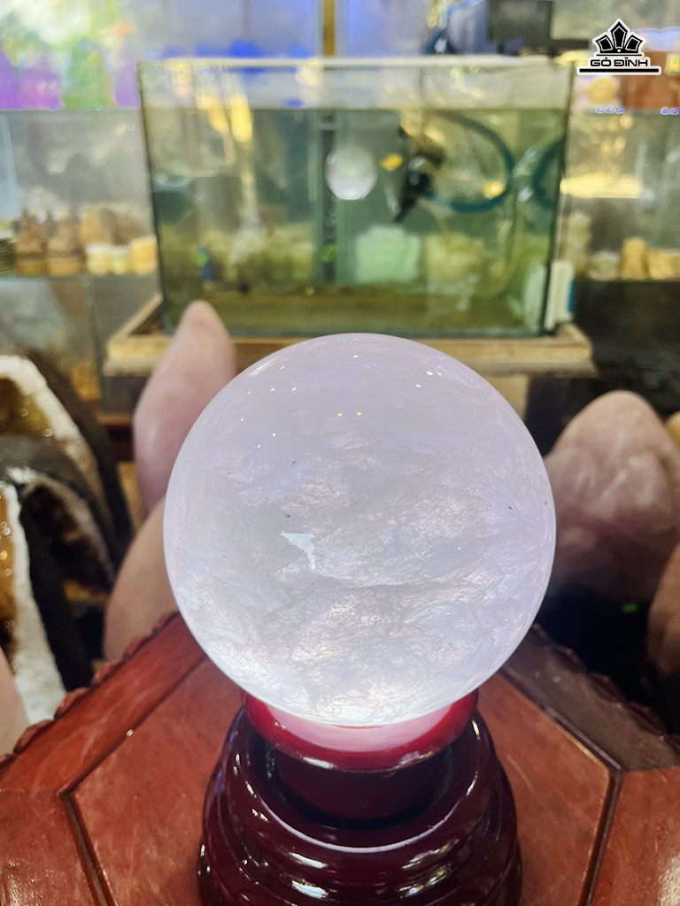 Bi Cầu Thủy Tinh Hồng Tím 2,64kg