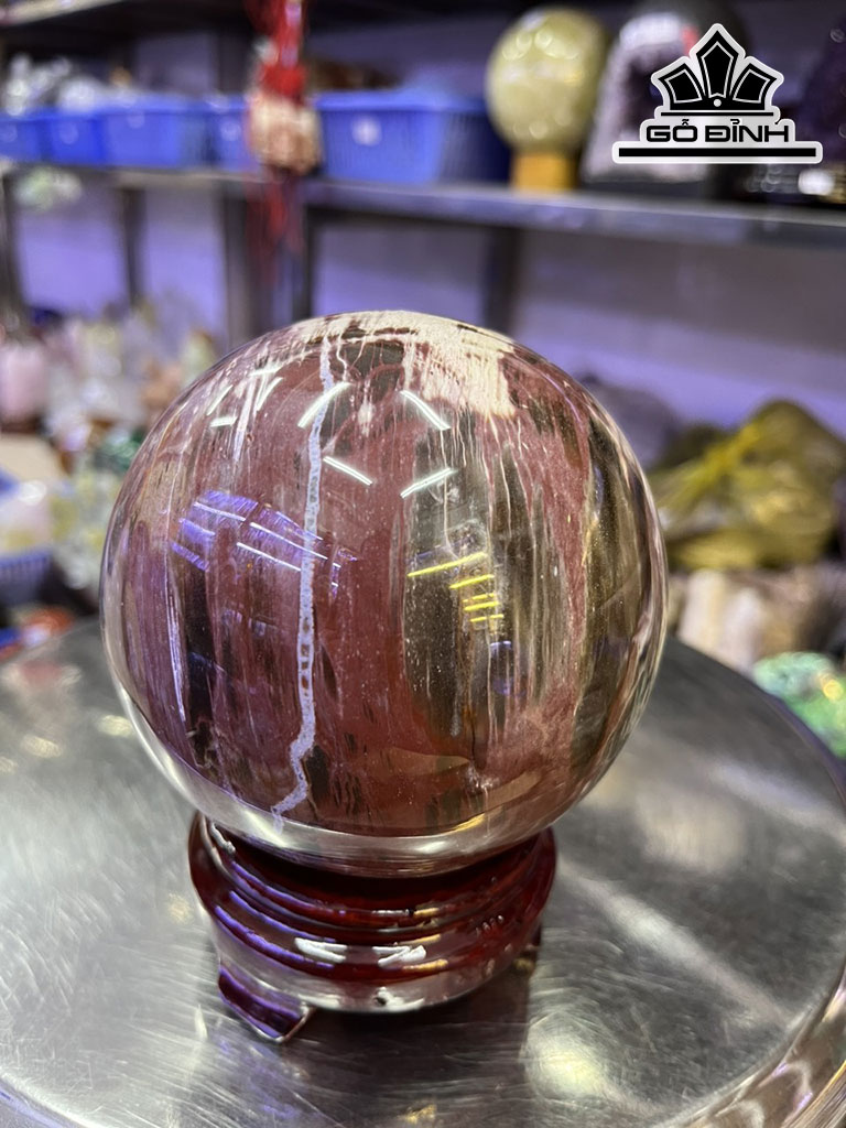 Bi Cầu Gỗ Hóa Thạch Cao 1,41kg
