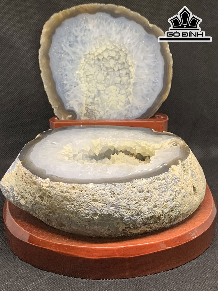 Bát Tụ Bảo Đá Mã Não Cao 18 Ngang 15 (cm) 2,01kg