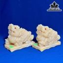 Cặp Tỳ Hưu Đá Ngọc Hoàng Long Cao 15 (cm)