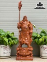 Tượng Quan Công Gỗ Hương Cao 40 ( Cả Đao 53) Ngang 15 Sâu 10 (cm)