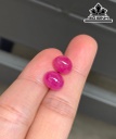 Đôi Bông Tai Đá Ruby Hồng Cao 9 Ngang 7 Sâu 6 (mm) 8,44cts