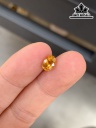 Viên Đá Sapphire Vàng Lửa Cao 6,9 Ngang 4 Sâu 4 (mm) 1,2cts