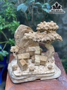 Tiểu Cảnh Nhà Sàn Gỗ Nu Ngọc Am Cao 30 Ngang 31 Sâu 19 (cm)
