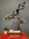 Chậu Phù Dung Thác Đổ Gỗ Trắc Cao 122 Ngang 65 Sâu 24 (cm)