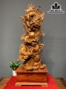 Tượng Rồng ( Nhất Long) Gỗ Hương Cao 126 Ngang 46 Sâu 29 (cm)