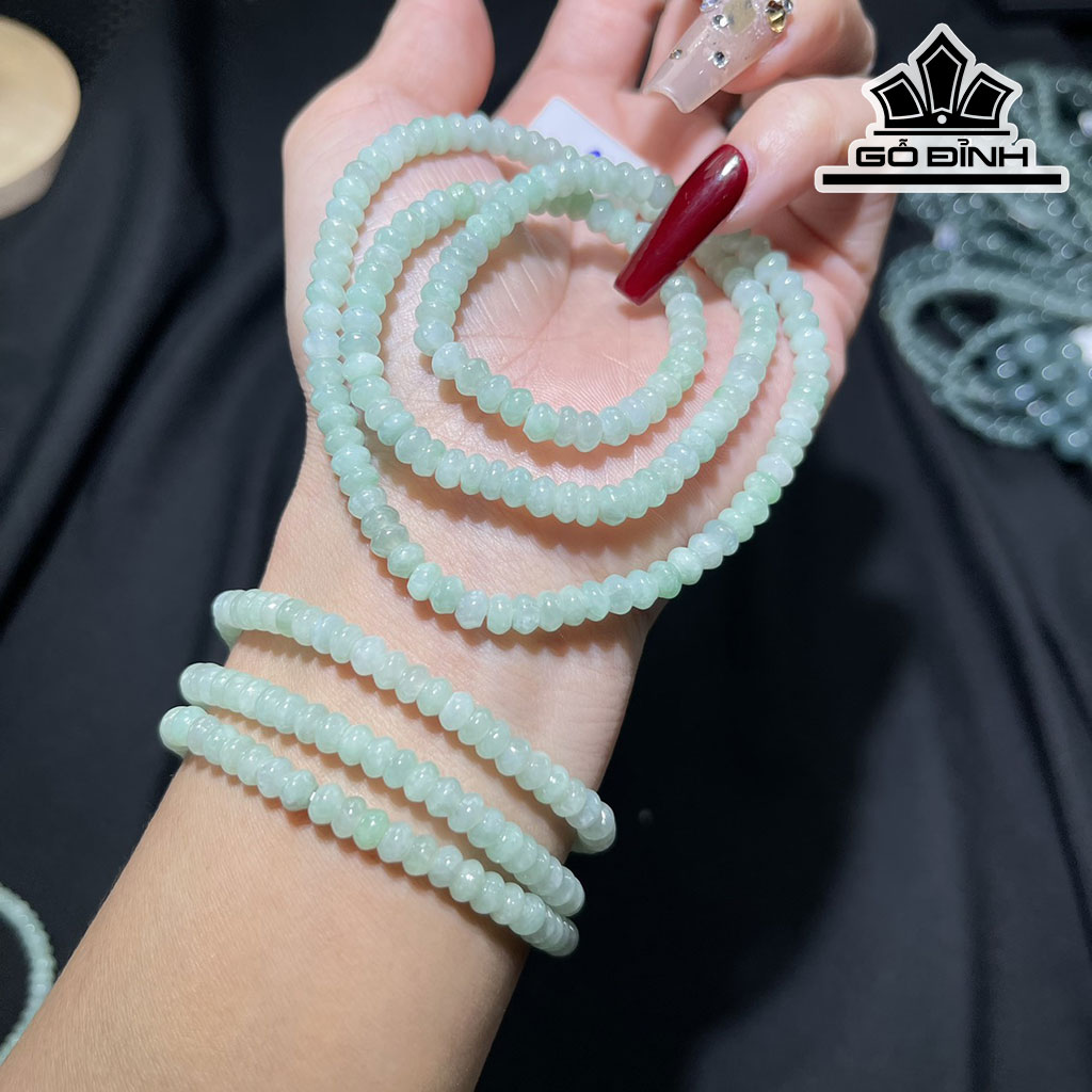 Chuỗi Đá Bạch Ngọc Đường Kính Hạt 5 (mm) 5cts