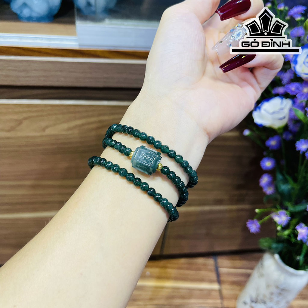 Chuỗi Đá Ngọc Lam (Turquoise) Lu Lục Tự