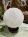 Bi Cầu Đá Thạch Anh Trắng Đường Kính Hạt 18 (cm) 8,9kg