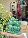 Hồ Ly Đá Thạch Anh Xanh Cao 10 Ngang 11 (cm)