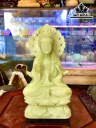 Tượng Mẹ Quan Âm Hào Quang Đá Pakistan Cao 20 (cm)