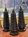 Tháp Văn Xương Đá Onyx Đen Cao 20 (cm)
