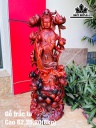 Tượng Phật Bà Quan Âm Gỗ Trắc Cao 62 Ngang 25 Sâu 20 (cm)