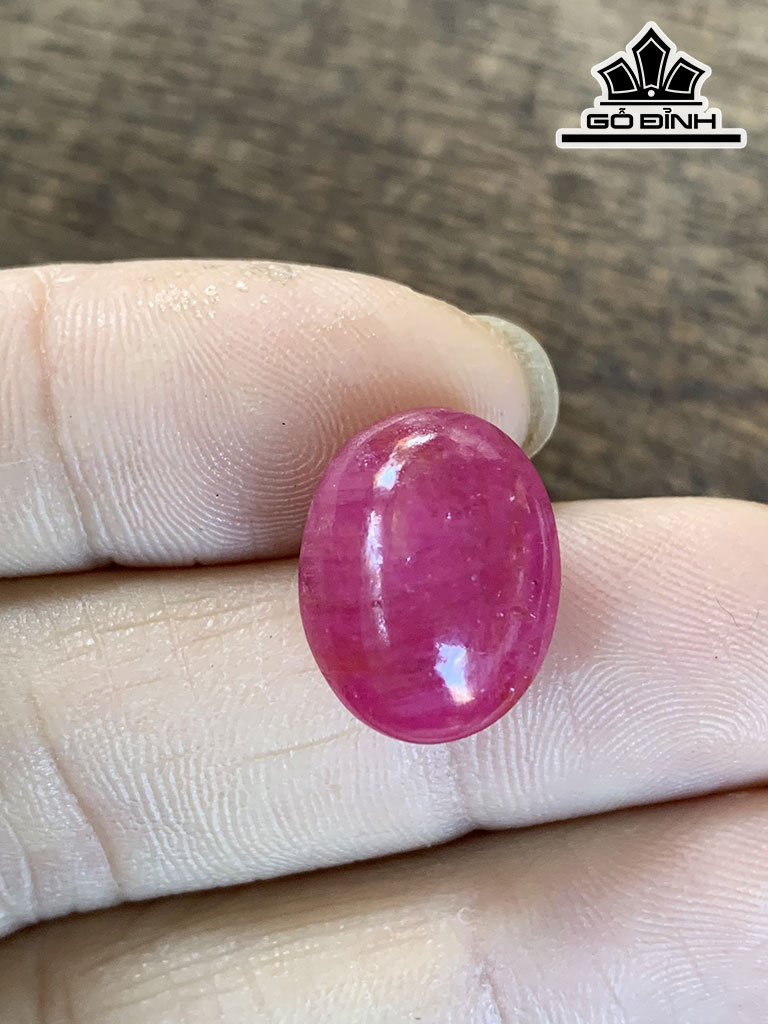 Viên Đá Ruby Lục Yên Đường Kính Hạt 15,1 (mm) 15,1cts