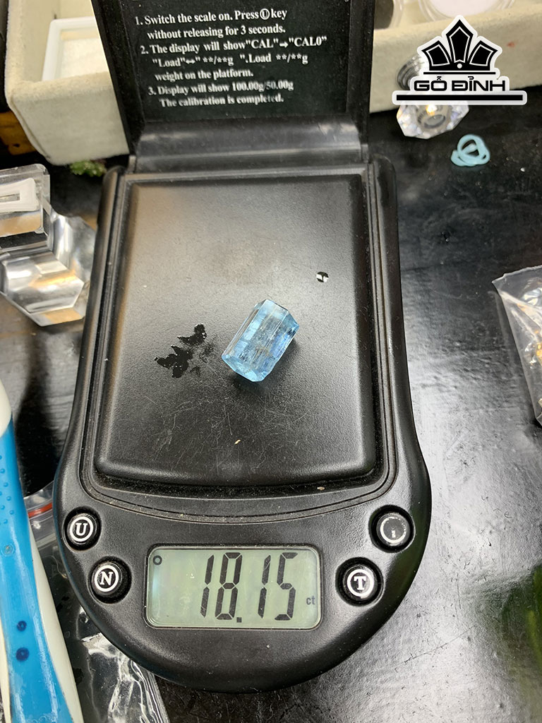 Viên Đá Aquamarine Thanh Hóa 18,15cts