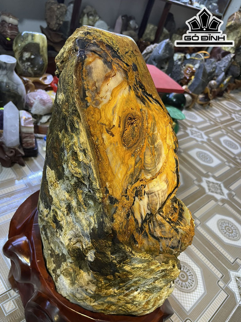 Tác Phẩm Gỗ Hóa Thạch Cao 73 Ngang 35 (cm) 62kg