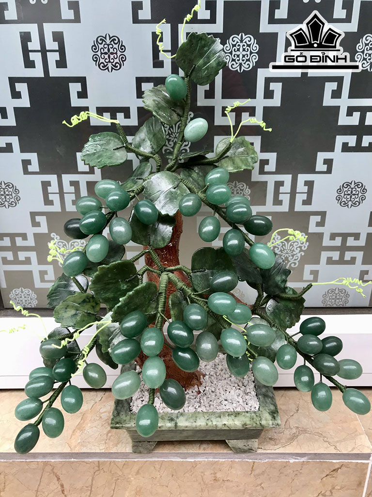 Cây Nho Đá Thạch Anh  Cao 38 Ngang 28 Sâu 10 (cm) 2,25kg