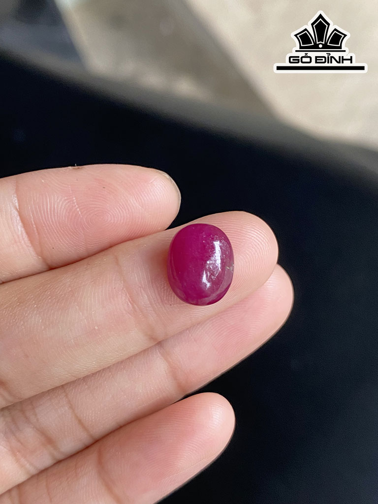 Viên Đá Ruby Đỏ Hồng Lục Yên 4,75cts
