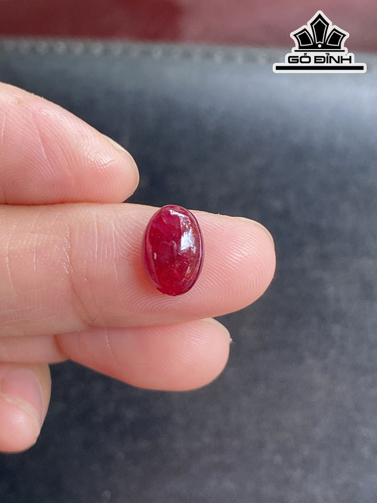 Viên Đá Ruby Đỏ Yên Bái 2,5cts