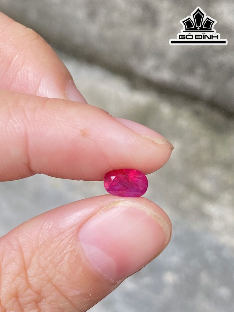 Viên Đá Ruby Lục Yên 1,1cts