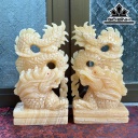 Cặp Song Long Đá Ngọc Hoàng Long Cao 23 (cm)