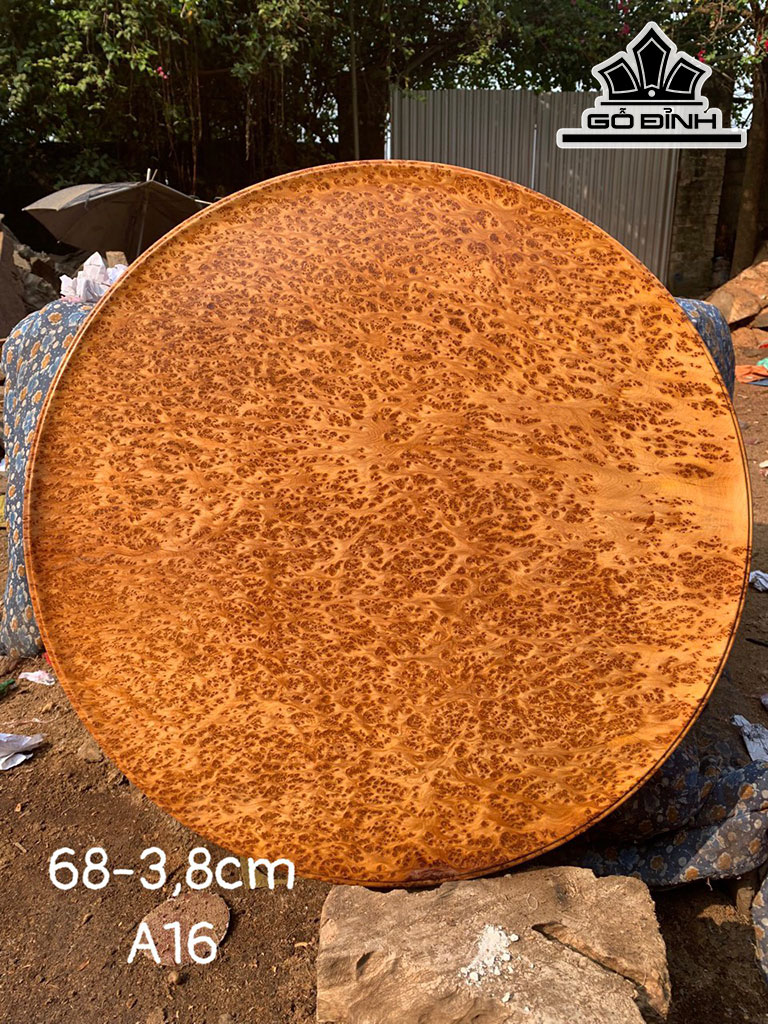 Mâm Gỗ Nu Ngọc Am Đường Kính 68 Sâu 3,8 (cm)